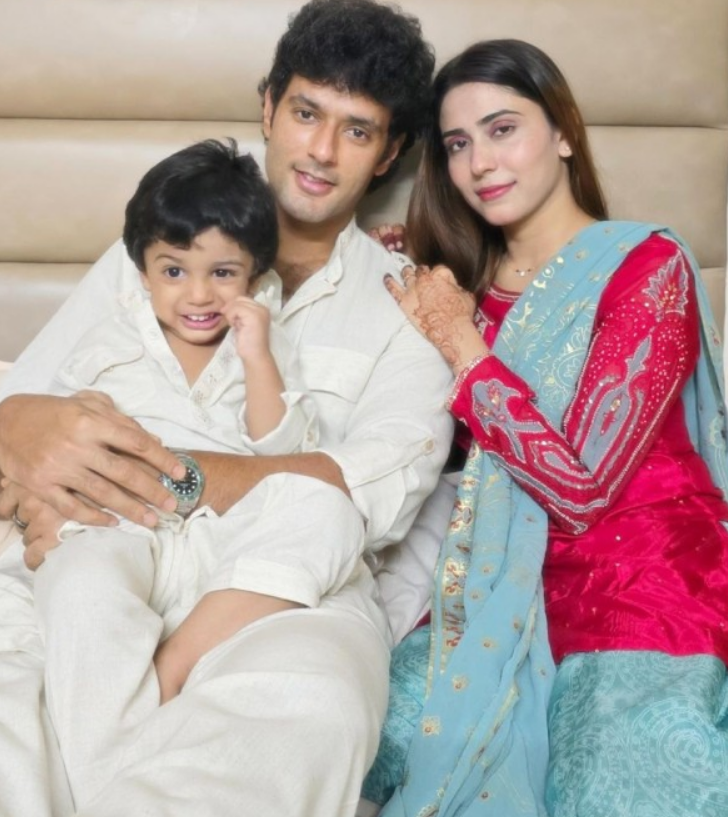 Shivam with Wife and Her Child